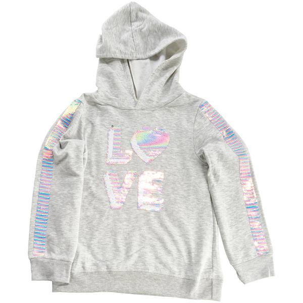 Girls (7-16) BTween(R) Long Sleeve Flip Sequin Love Hoodie