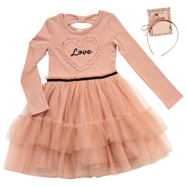 Girls (4-6x) BTween(R) Love Heart Mesh Tutu Dress