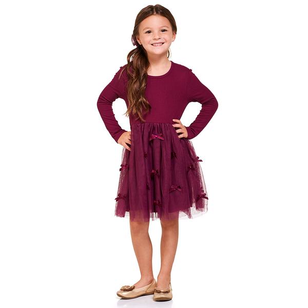 Girls (4-6x) BTween(R) 3D Bow Mesh Tutu Dress