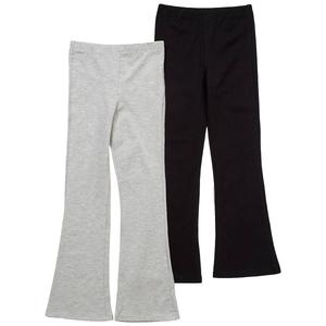 Girls (7-12) BTween(R) 2pk. Marled & Solid Flare Leggings