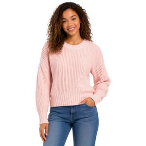 Juniors Pink Rose Shaker Dolman Pullover Sweater alternate view