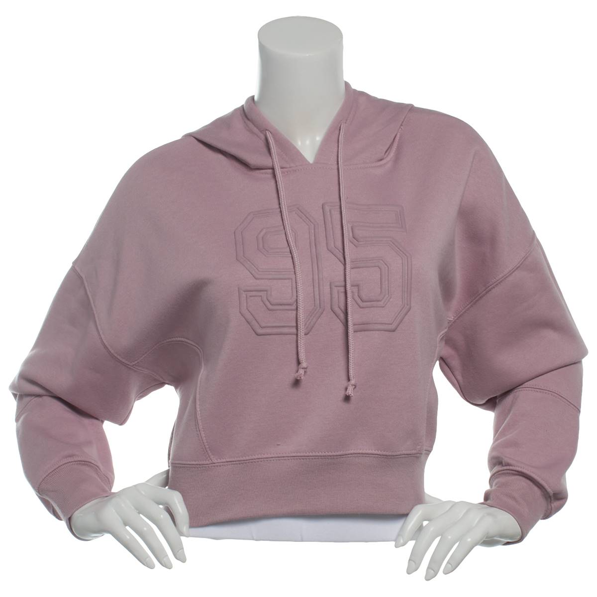 Juniors Pink Rose 95 Mineral Washed Pullover Hoodie