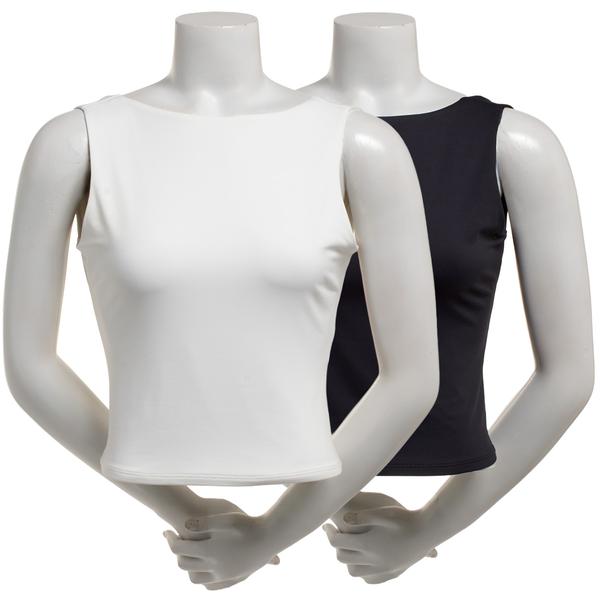 Juniors Pink Rose 2pk. Low Back Contour Knit Tank Tops