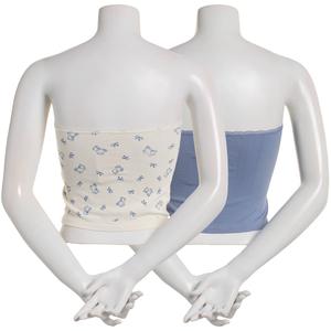 Juniors Pink Rose 2pk. Teddy Bears & Bow Tube Tops with Lace Trim alternate view