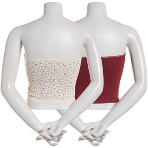 Juniors Pink Rose 2pk. Seamless Tube Top with Lace Trim alternate view