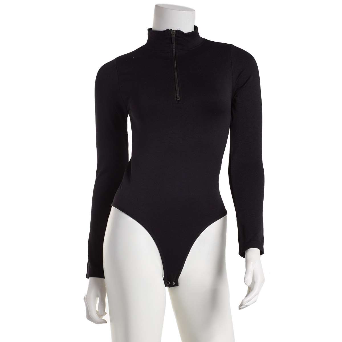 Juniors Social Revival Seamless Quarter Zip Bodysuit