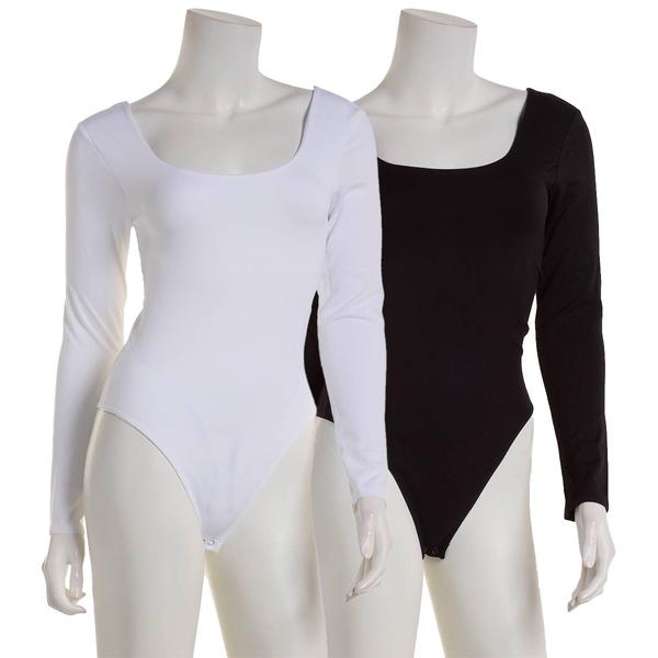 Juniors One Step Up Davie 2pk. Seamless Bodysuits alternate view