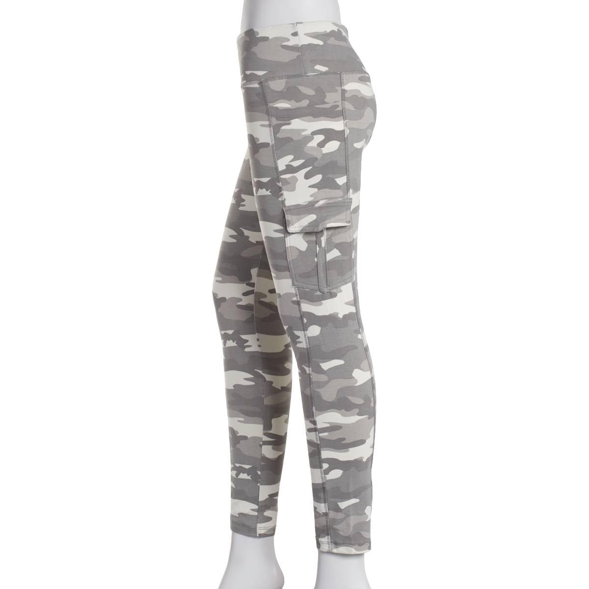 Womens French Laundry Camo Legging With Cargo And Side Pockets