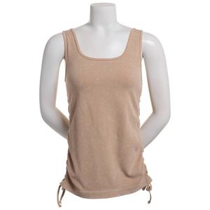 Juniors Plus Eye Candy Ruch Siding Seamless Tank Top alternate view