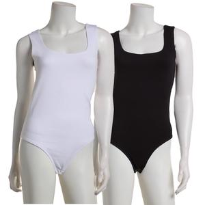 Juniors One Step Up 2pk. Square Neck Bodysuits