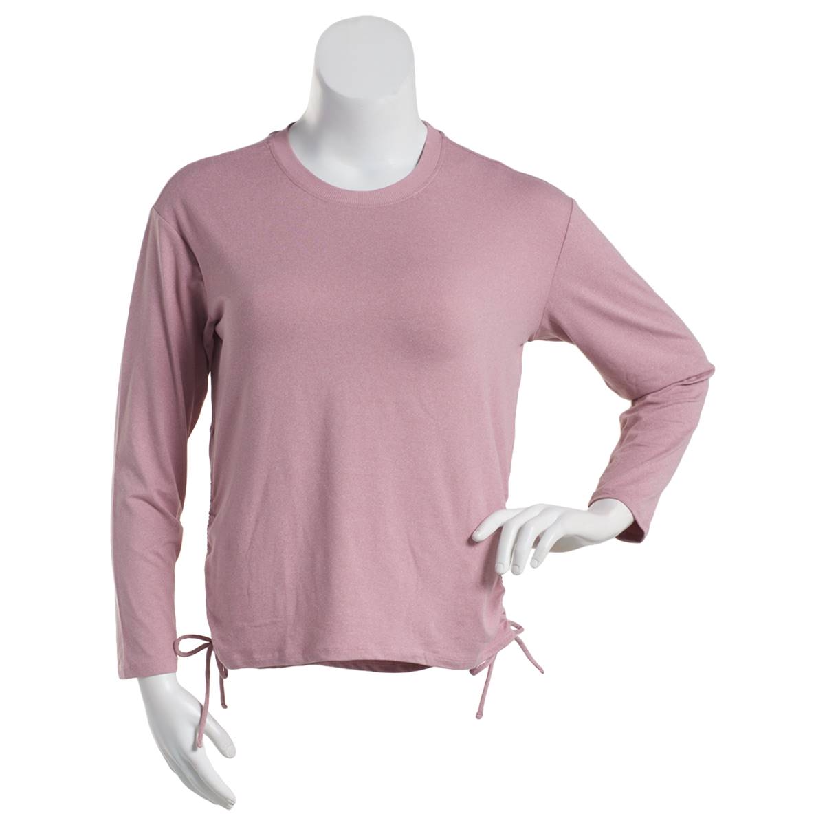 Womens RBX Long Sleeve Peached Jersey Tee w/Side Ties