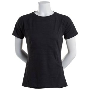 Womens Spyder Short Sleeve Peached Crew Neck Tee