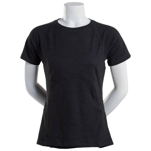 Womens Spyder Short Sleeve Peached Crew Neck Tee