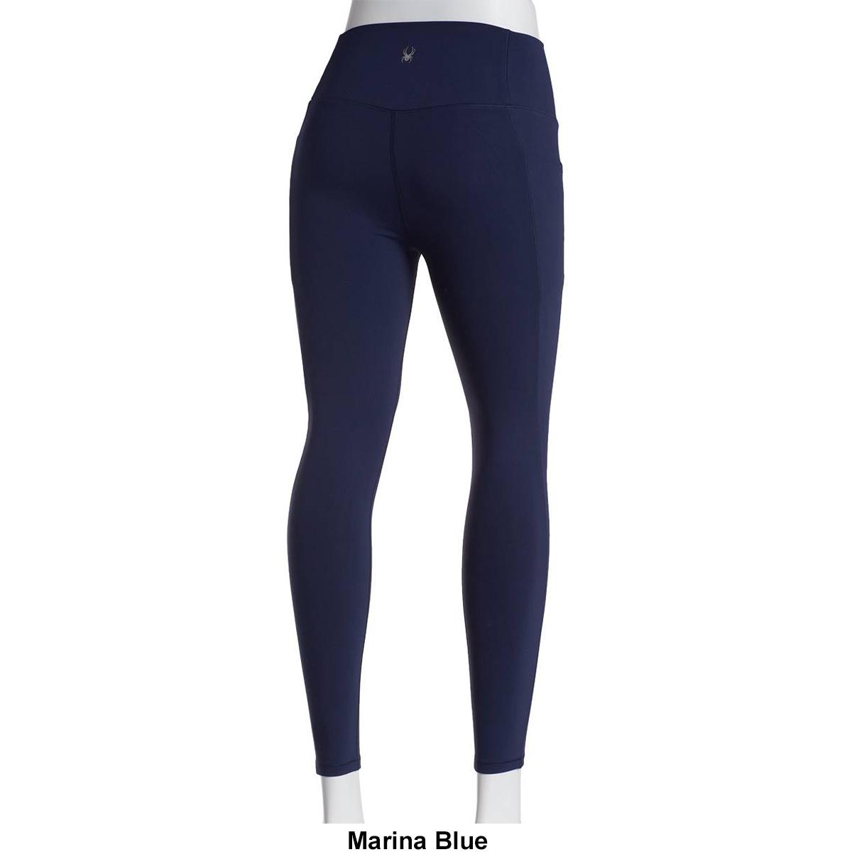 Womens Spyder Ankle Leggings W/Side Pockets