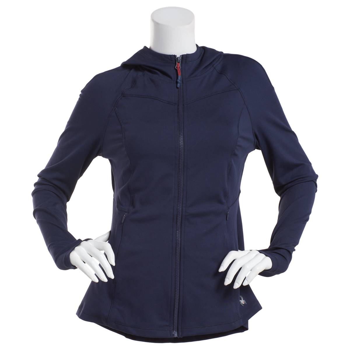 Womens Spyder Long Sleeve Full Zip Yoga Jacket