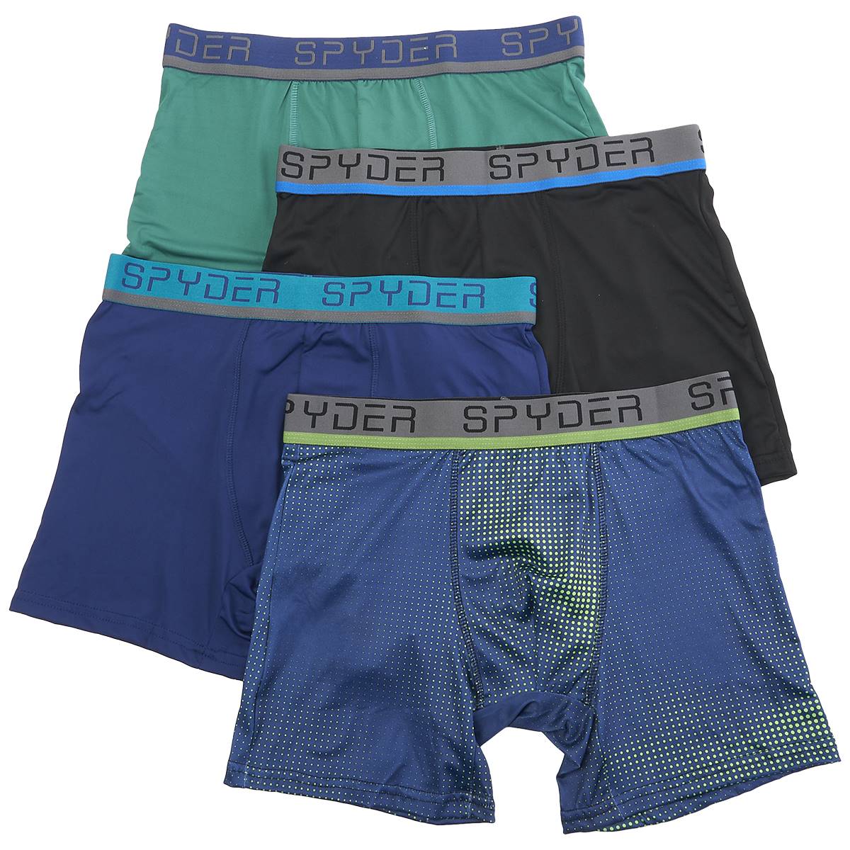 Mens Spyder 4pk. Knit Boxer Briefs