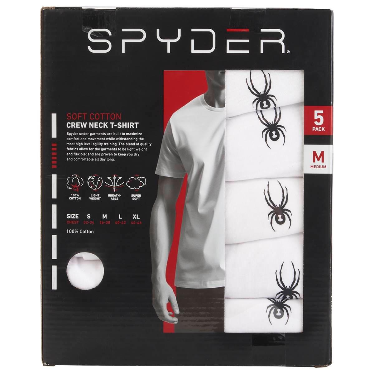 Mens Spyder 5pk. Cotton T-Shirts