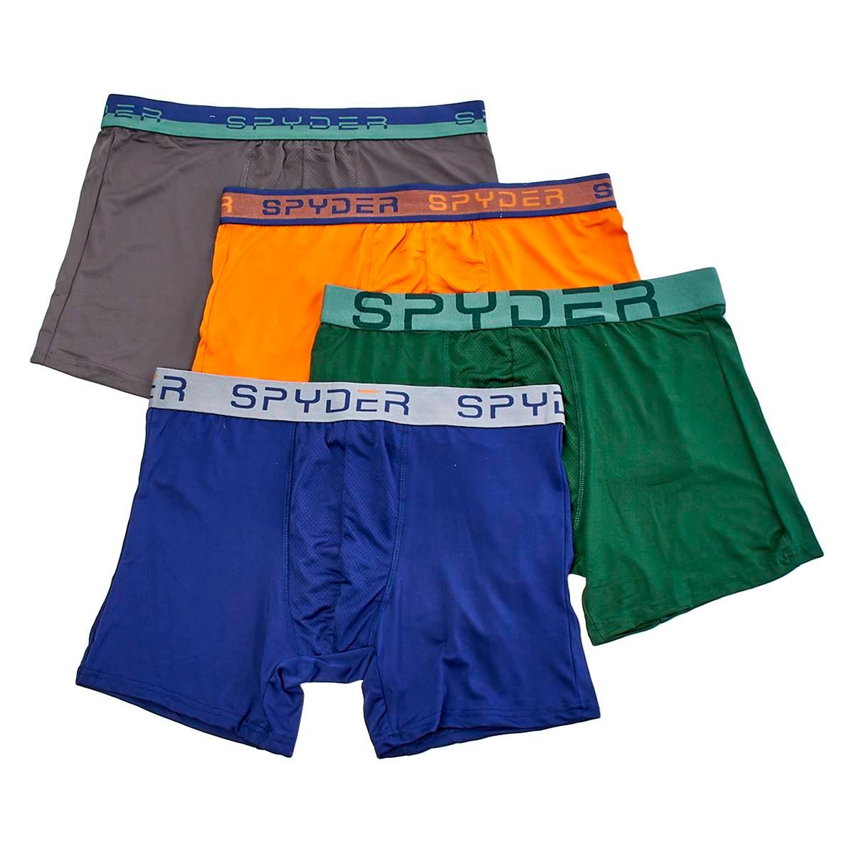 Mens Spyder 4pk. Front Mesh Boxers