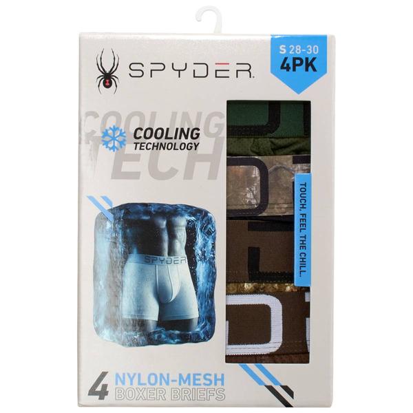 Mens Spyder 4pk. Camo Knit Nylon Mesh Boxer Briefs alternate view
