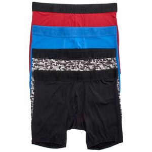 Mens Spyder 4pk. Liquid Cool No Fly Boxer Briefs - Camo/Solid