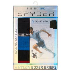 Mens Spyder 4pk. Liquid Cool No Fly Boxer Briefs - Camo/Solid alternate view