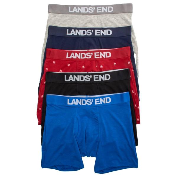 Mens LANDS END(R) 4pk. Boxer Briefs - Red