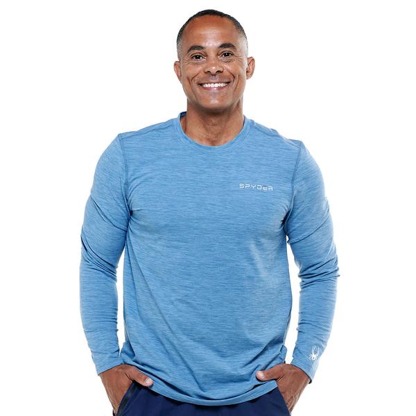 Mens Spyder Performance Soft Long Sleeve Jersey Tee