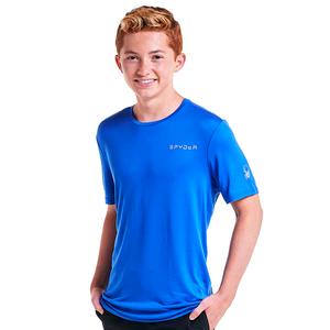 Mens Spyder Short Sleeve Solid Crew Neck Tee