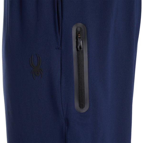 Mens Spyder 4-Way Stretch Knit Pants with Zipper - Dusty Navy alternate view