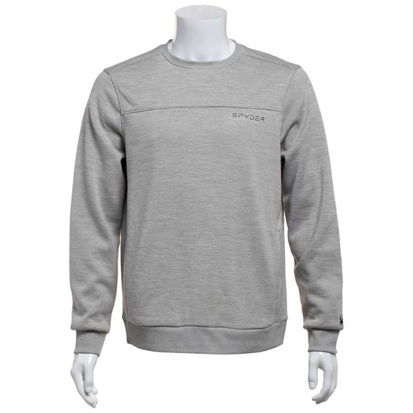 Mens Spyder Textured Bonded Fleece Crewneck alternate view
