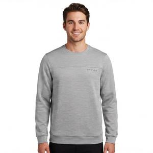Mens Spyder Textured Bonded Fleece Crewneck