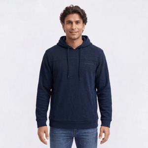 Mens Spyder Textured Fleece Pullover Hoodie