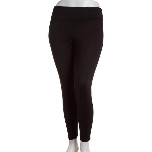 Juniors Plus Eye Candy Solid Peached Brushed Inside Leggings