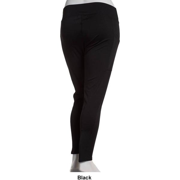 Juniors Plus One Step Up Leggings with Cell Phone Pocket alternate view