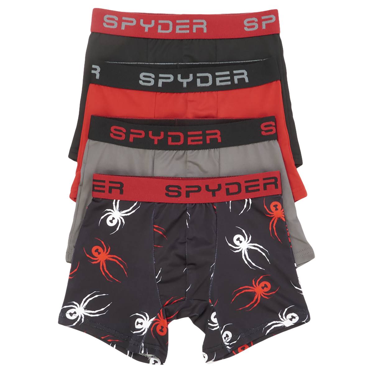 Boys (8-14) Spyder 4pk. Boxer Briefs