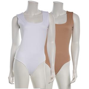 Juniors Urban Rebel 2pk. Double Front Scoop Neck Bodysuits alternate view
