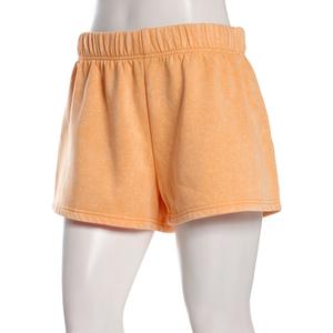 Juniors Eye Candy Washed Fleece Elastic Waist Shorts alternate view
