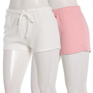 Juniors Eye Candy 2pk. Waffle Shorts