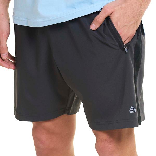 Mens RBX Stretch Diagonal Mesh Stripe Woven Shorts
