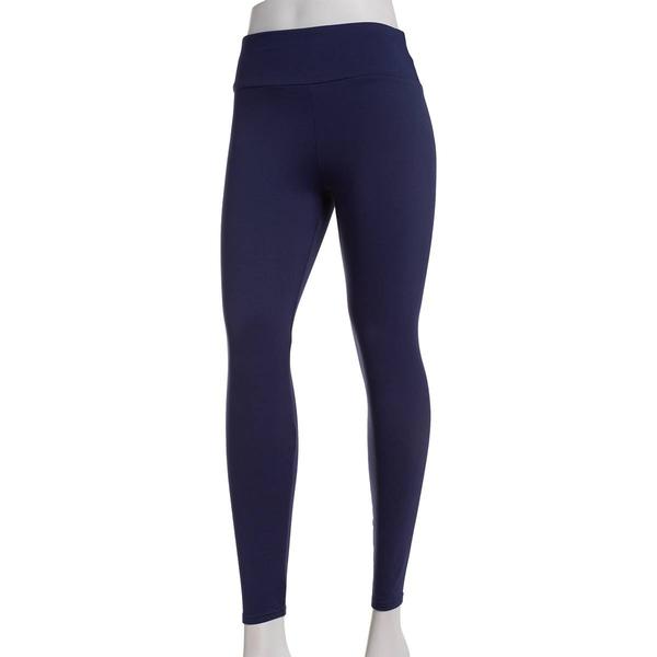Juniors Eye Candy Brush Back Solid High Waist Leggings alternate view