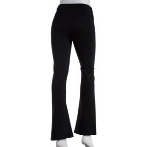 Juniors Urban Rebel Relaxed Fold Over Waist Flare Leggings alternate view