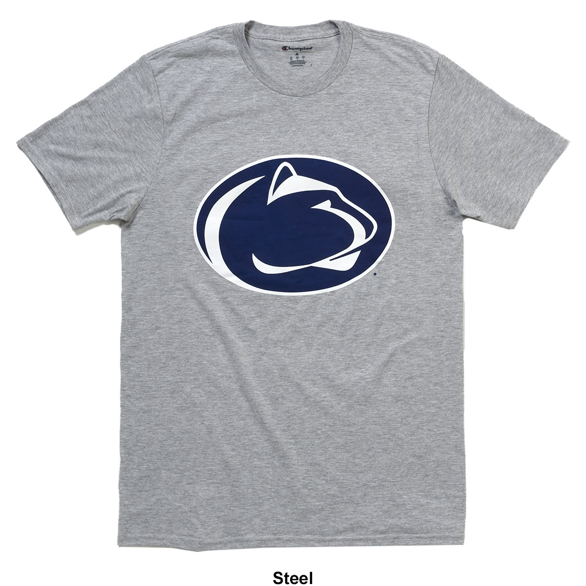 Mens Champion Penn State Big Mascot Classic Fit Short Sleeve Tee