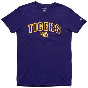 Mens Champion(R) Short Sleeve Louisiana Crew Tee