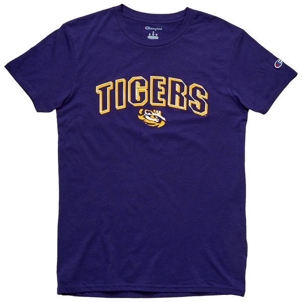 Mens Champion(R) Short Sleeve Louisiana Crew Tee