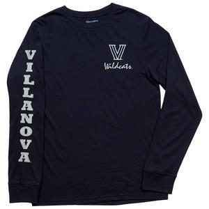 Mens Champion(R) Villanova Long Sleeve Tee