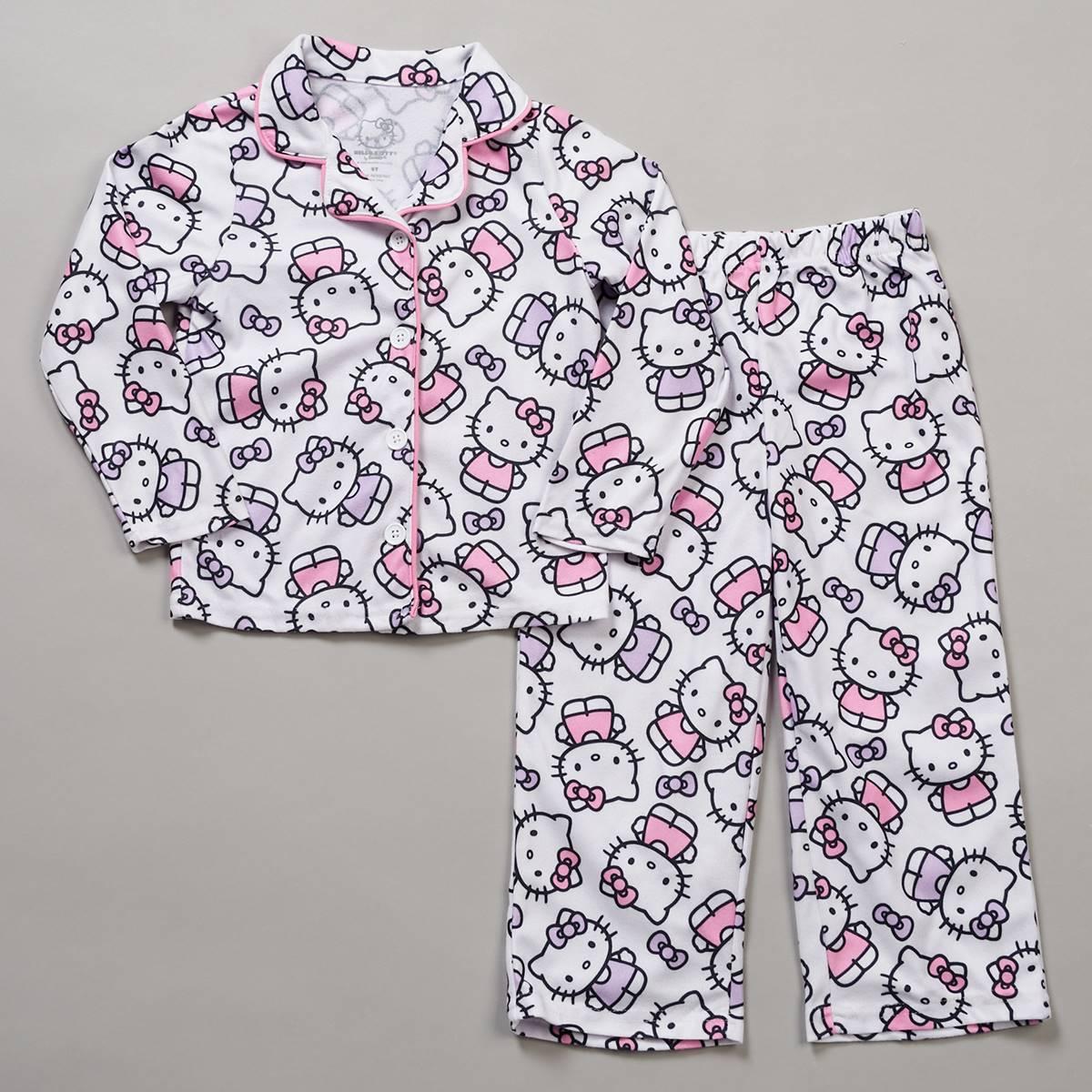 Toddler Girl Hello Kitty(R) Fleece Pajama Coat Set