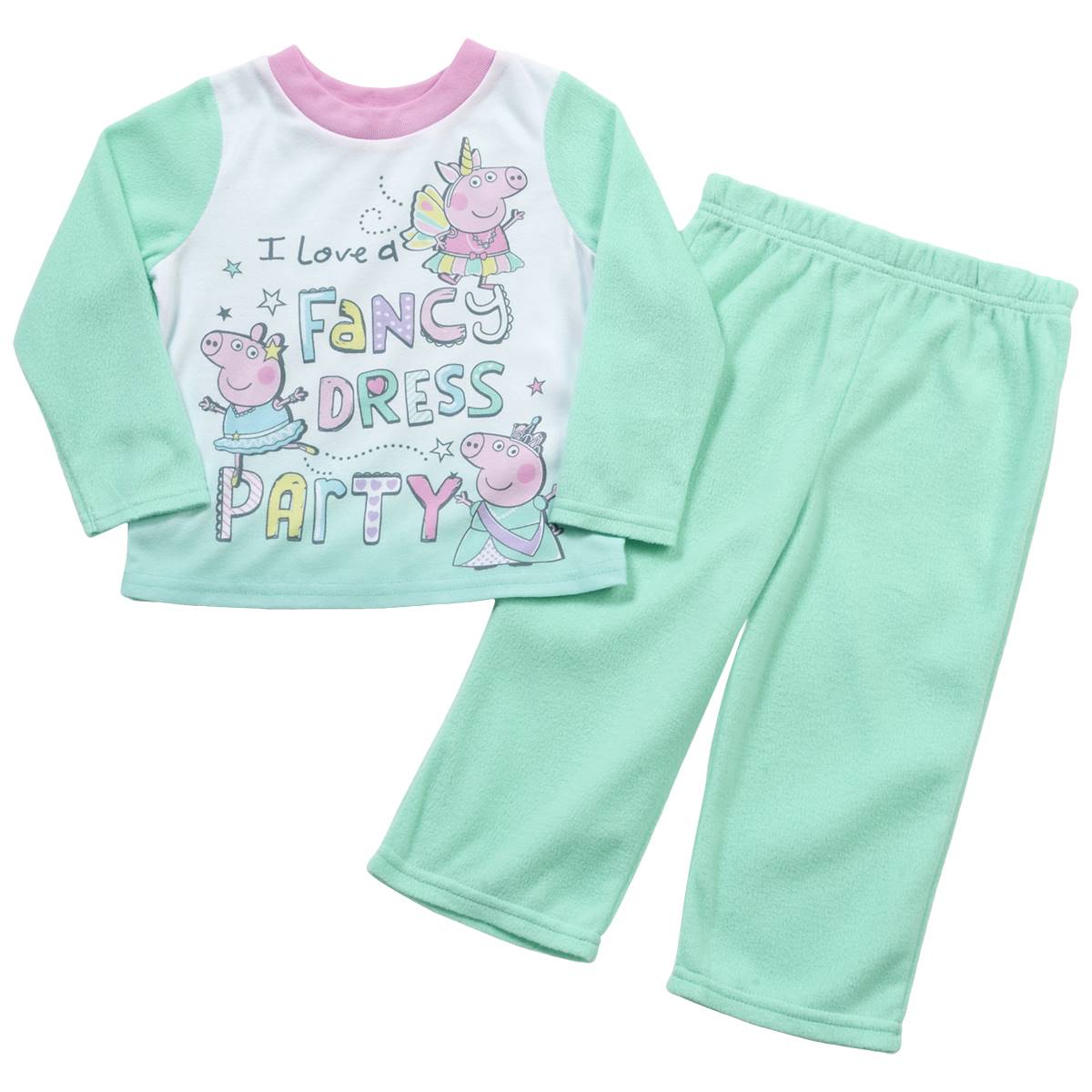 Toddler Girl Peppa Pig Fleece Pajama Set