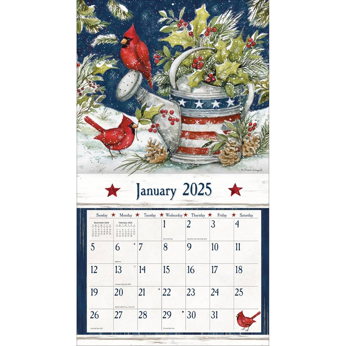 Lang(R) 2025 Old Glory Calendar