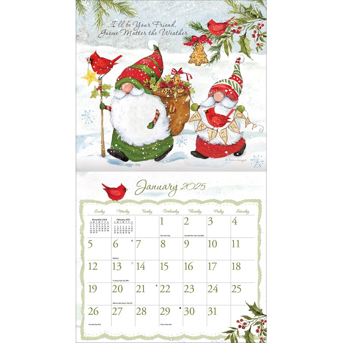 Lang(R) 2025 Gnome Sweet Gnome Calendar