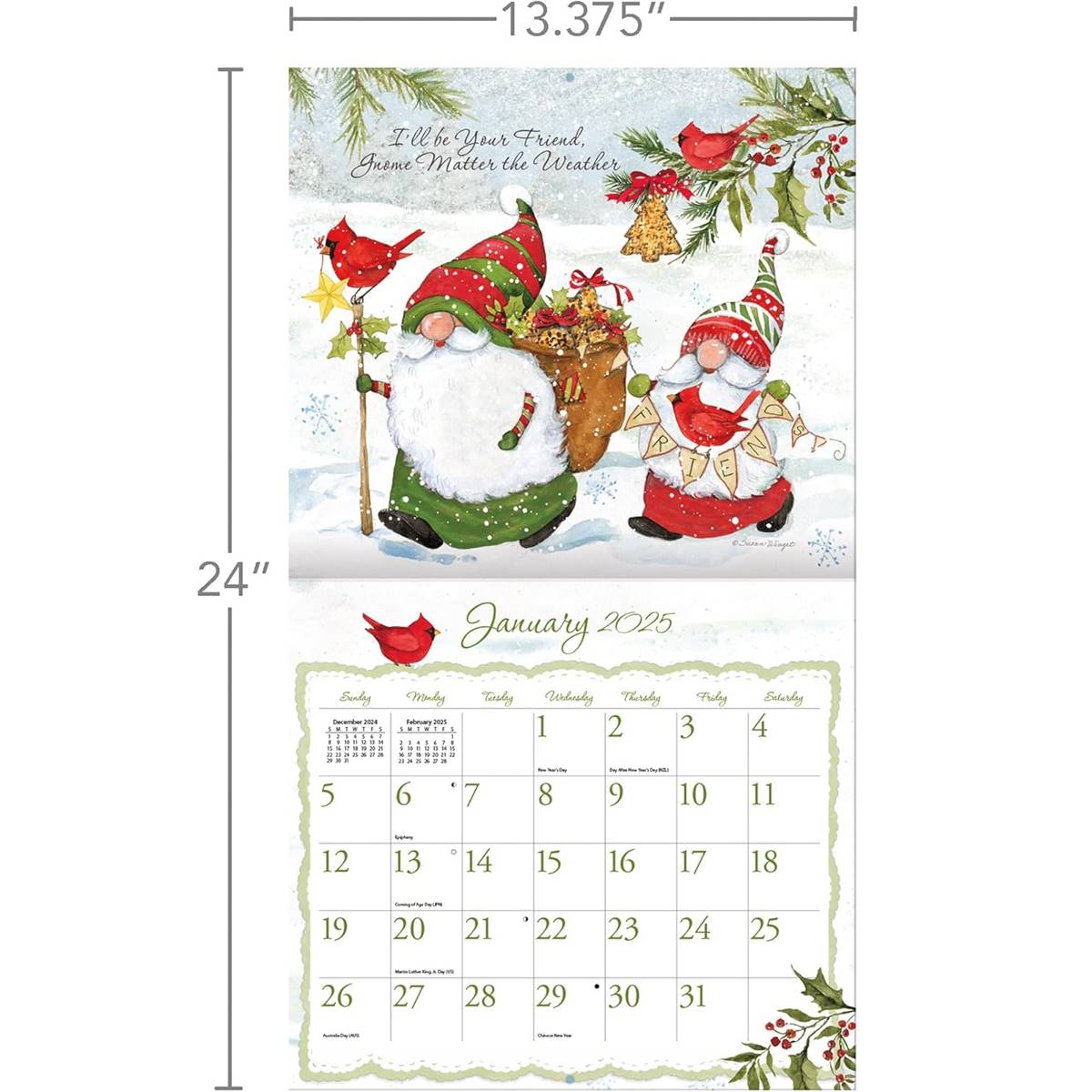 Lang(R) 2025 Gnome Sweet Gnome Calendar